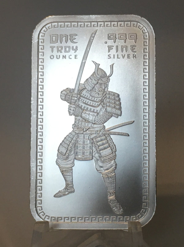 Samurai, 1oz .999 Silver Bar - PM INC