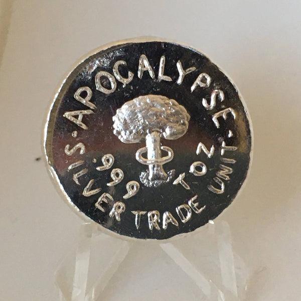 2020 Apocalypse 1オンス　手つくり　銀貨  ワクチン注射記念 2020 Apocalypse Trade Unit: Coronavirus by Pheli Mint, 1oz .999