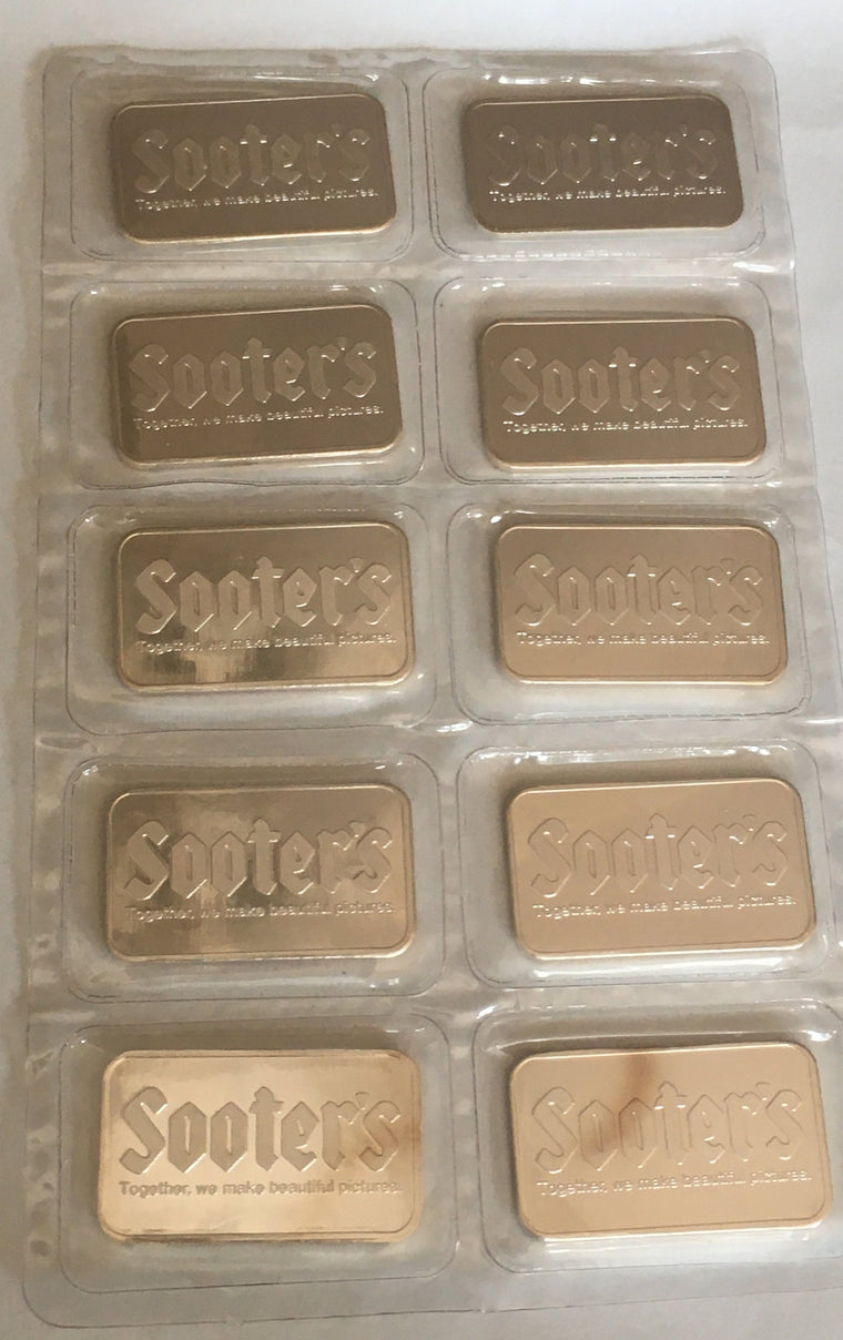 Johnson Matthey Sooter's Bar 1oz, .999 Fine Silver Mint Sealed