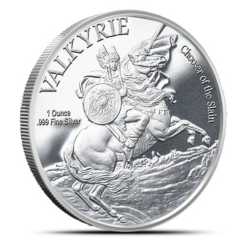 Norse Gods - FREYA by Anonymous Mint 1oz .999 Silver Round BU