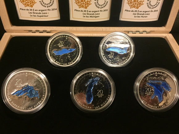 Royal Canadian Mint-Great Lakes set