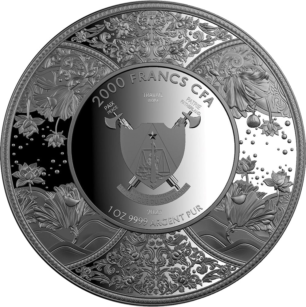 2023 Durga by Le Grand Mint, 1oz 0.9999 Fine Silver High Relief BU