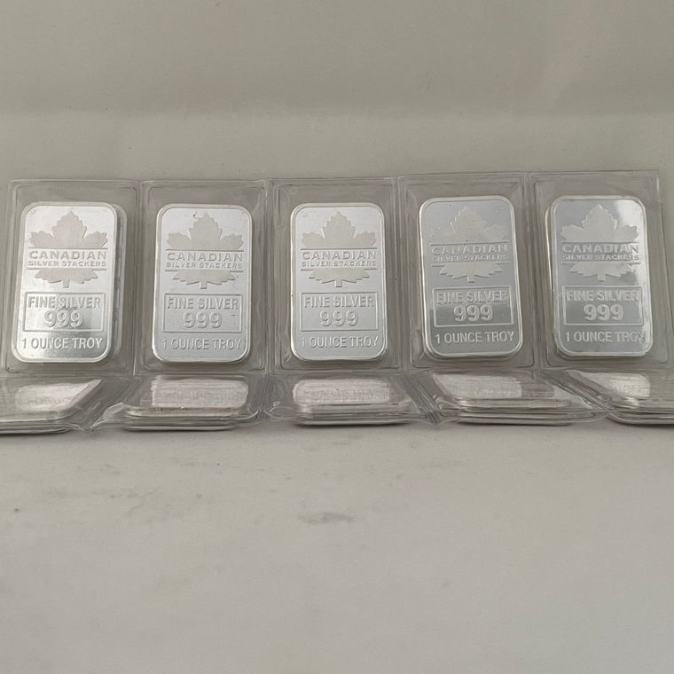 CSS Canadian Silver Stackers 1oz .999 Silver Bar