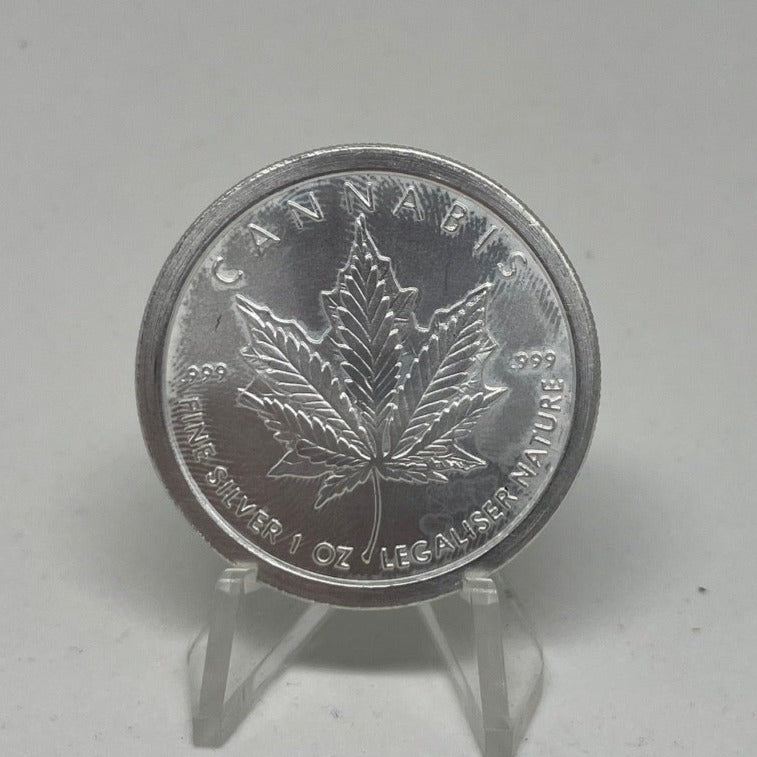 2014 Cannabis by Silver Shield - BU 1 oz .999 Silver Round