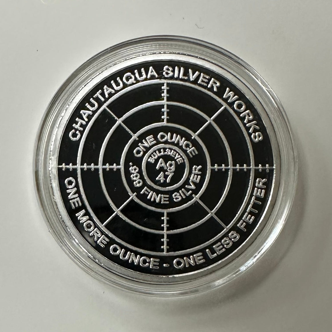 Materialistic - Istic Series by Chautauqua Silver Works, 1oz .999 Fine Silver Round