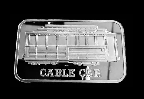 Patrick Mint With Prosper Metals Cable Car 50th Anniversary Bar 1973-2023