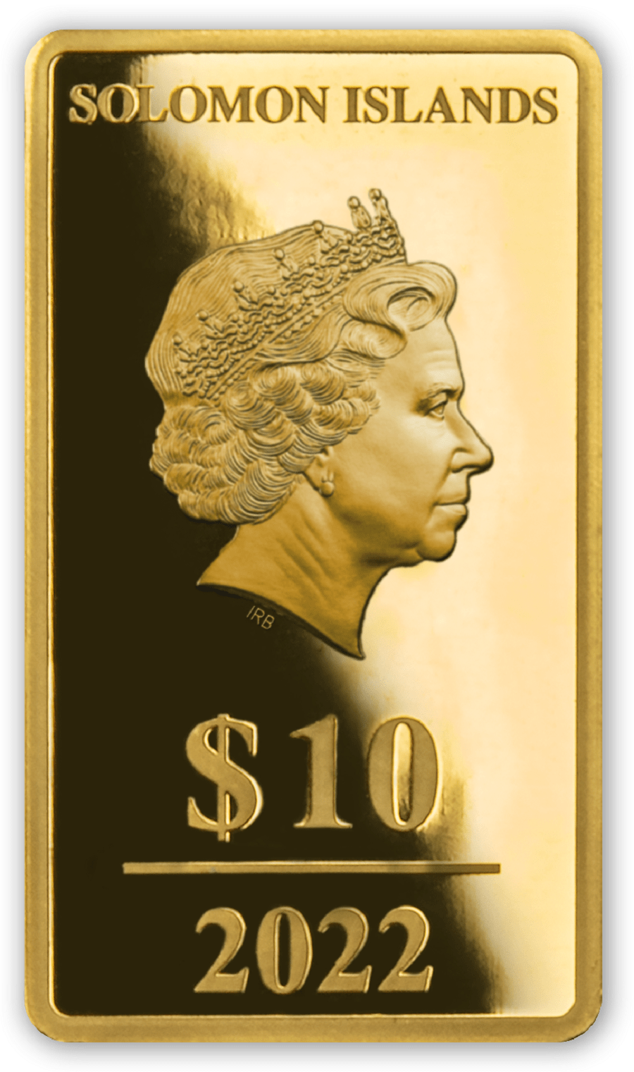 2022 Solomon Islands Libertad .5g Proof-Like Gold Bar