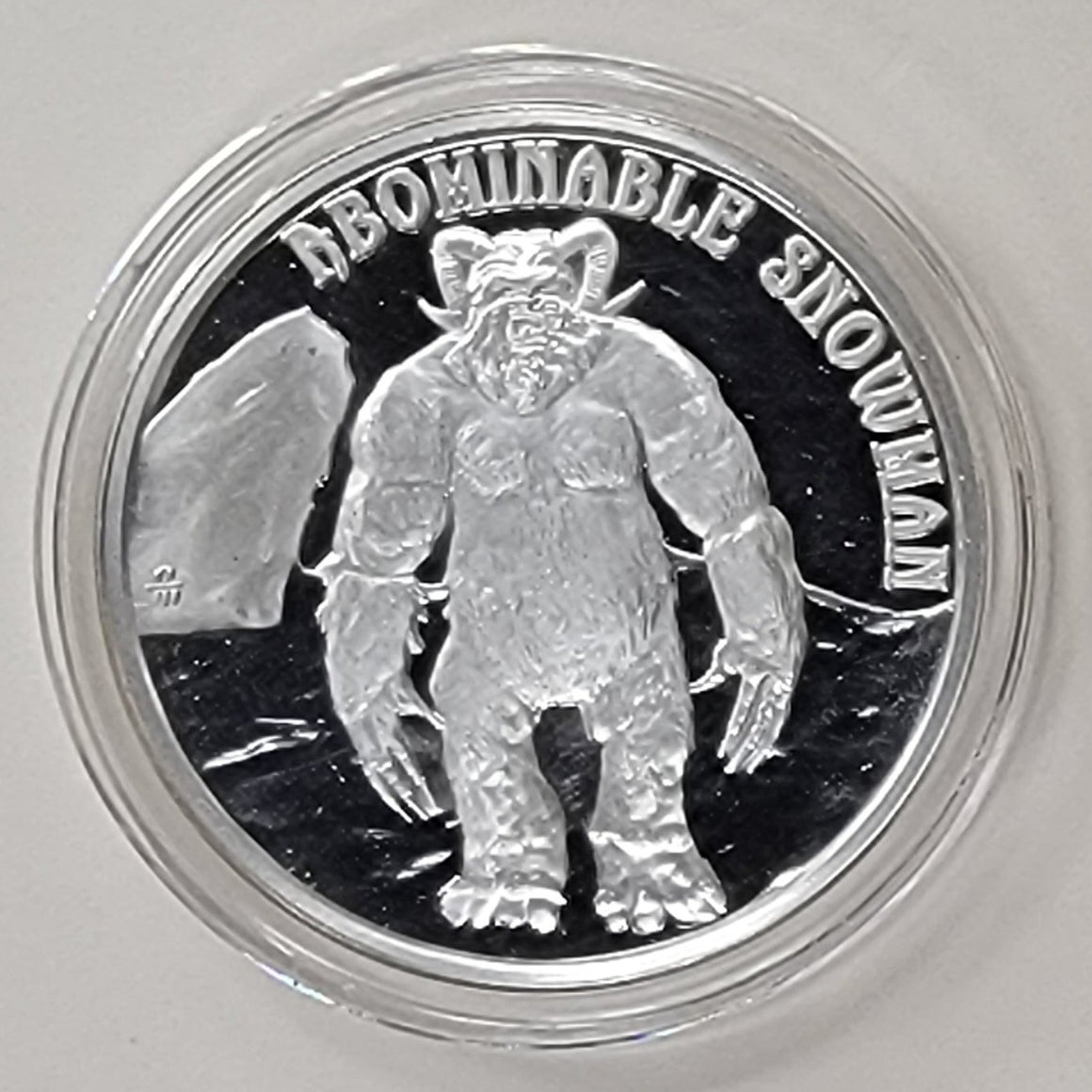 Cryptid Creatures Abominable Snowman 1oz .999 Silver Round
