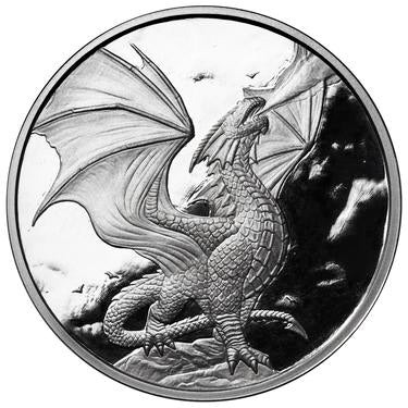 Noble Dragon - Anne Stokes Dragons Collection - 1oz .999 Silver Proof Round