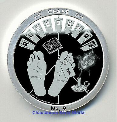 Through That Door Series #9 Cease, by Chautauqua Silver Works, 1oz .999 Fine Silver Round