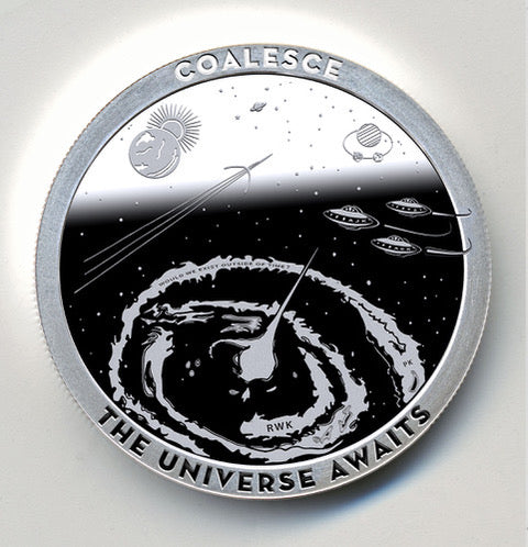 Coalesce by Chautauqua Silver Works, 1oz .999 Silver Proof Round.