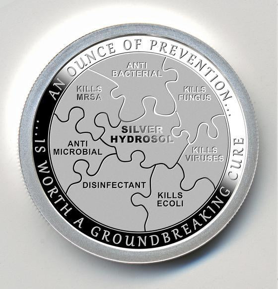 Ounce of Prevention - Curative by Chautauqua Silver Works, 1oz .999 Fine Silver Round
