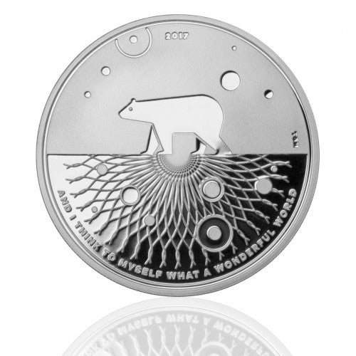 Icebear 2017 - Evolution, The Wonderful World by Le Grand Mint, 1oz 0.9999 Fine Silver