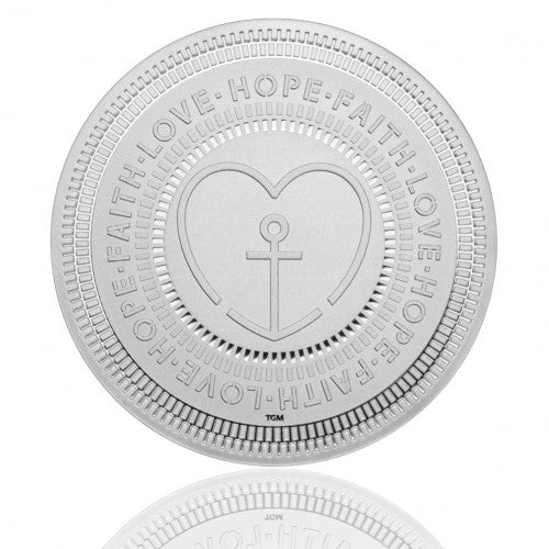 Hope, Faith, Love by Le Grand Mint, 1oz 0.9999 Fine Silver