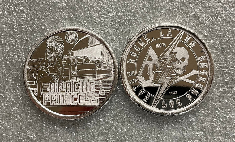 Apache Princess 1oz .999 Silver Round