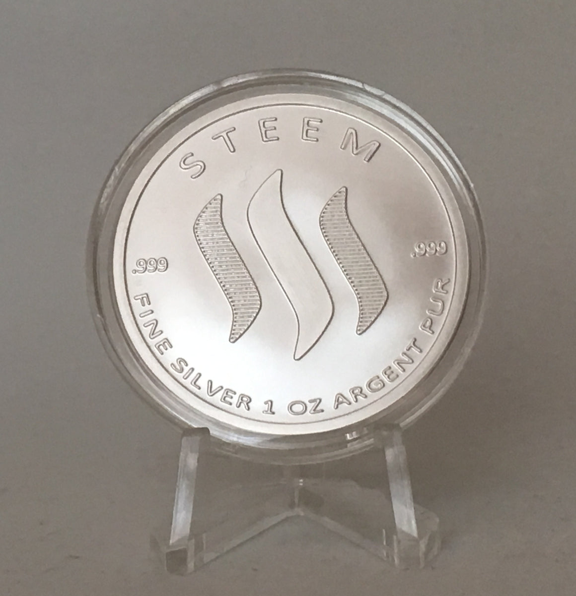 2018 Steem Silver Round, Communi-Tree.  1oz, .999 silver round