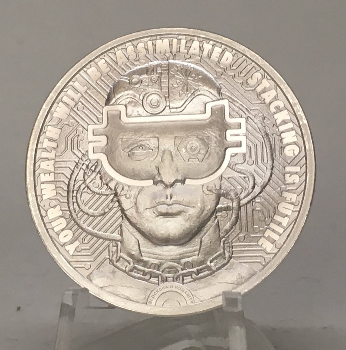 2018 BorgCoin by Silver Shield, Mini Mintage - BU 1 oz .999 Silver Round