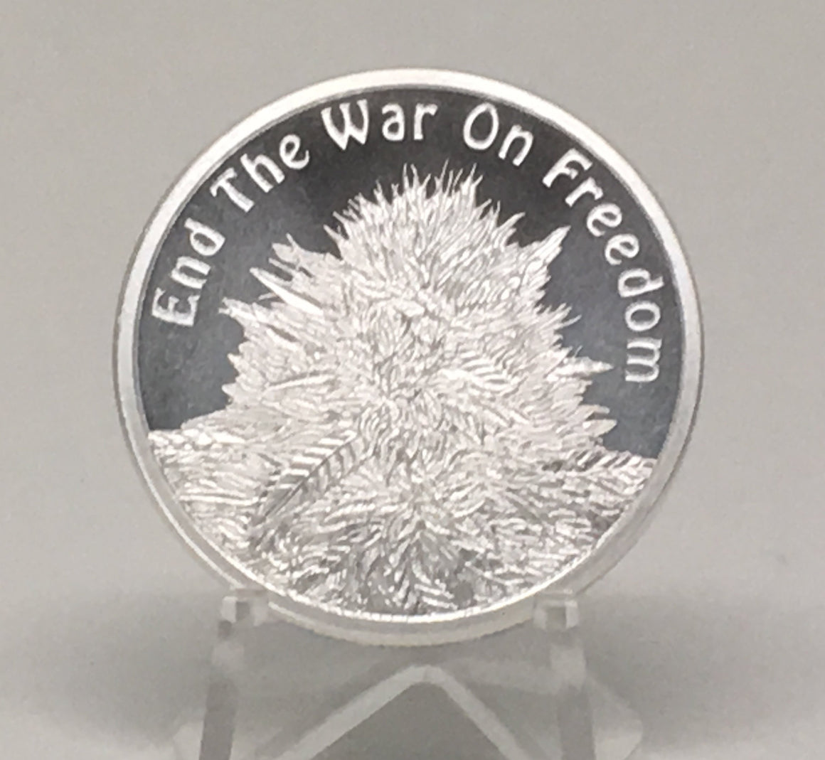 2018 End the War on Freedom by Silver Shield, Mini Mintage - BU 1 oz .999 Silver Round