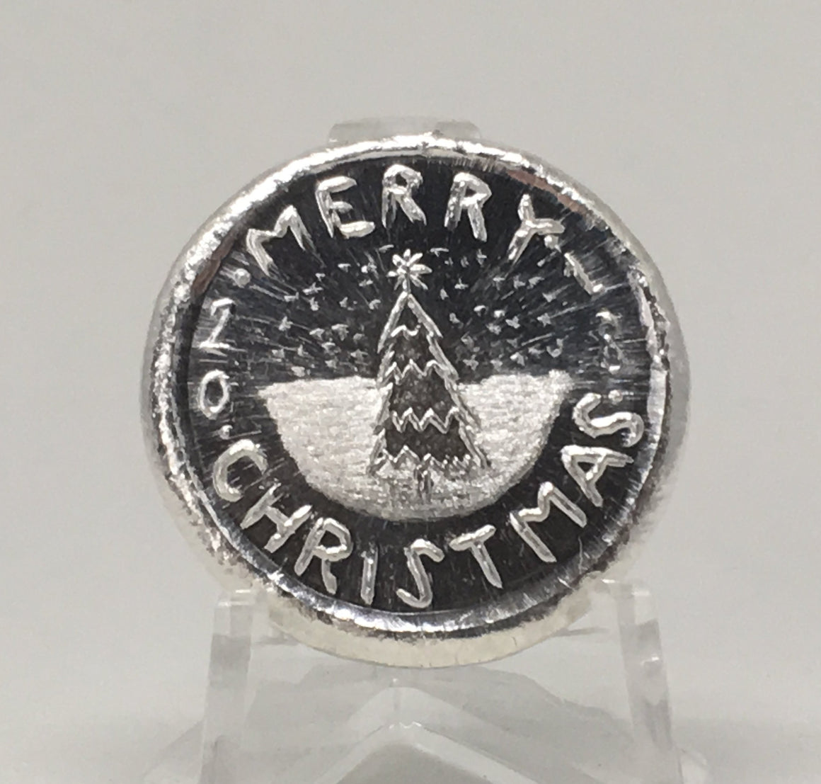 2018 Merry Christmas by Beaver Bullion 1oz Hand Poured .999 Silver