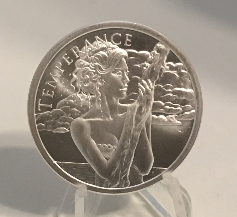 2019 Temperance by Silver Shield, Mini Mintage - BU 1 oz .999 Silver Round