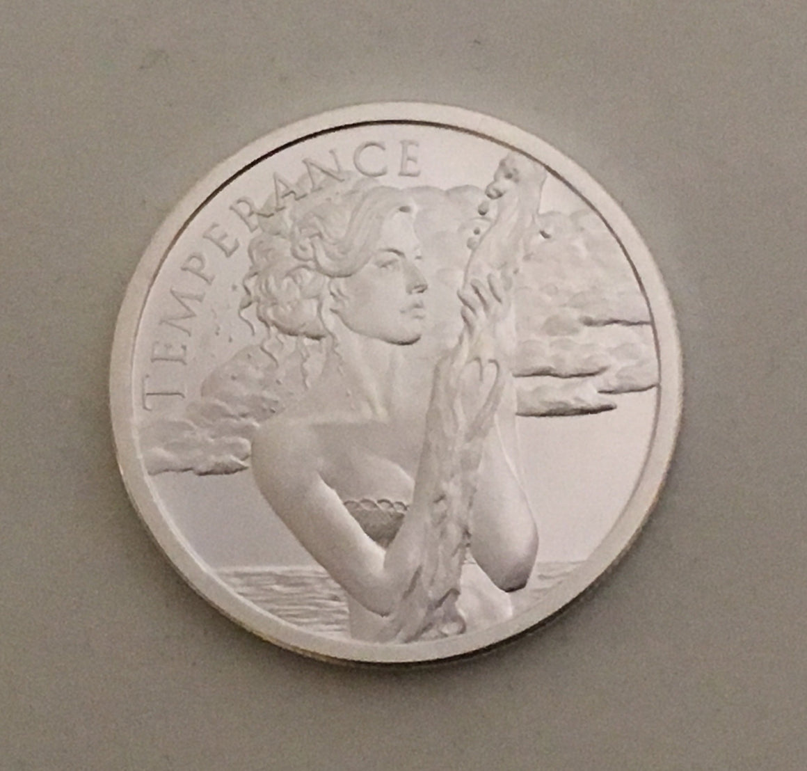 2019 Temperance by Silver Shield, Mini Mintage - BU 1 oz .999 Silver Round