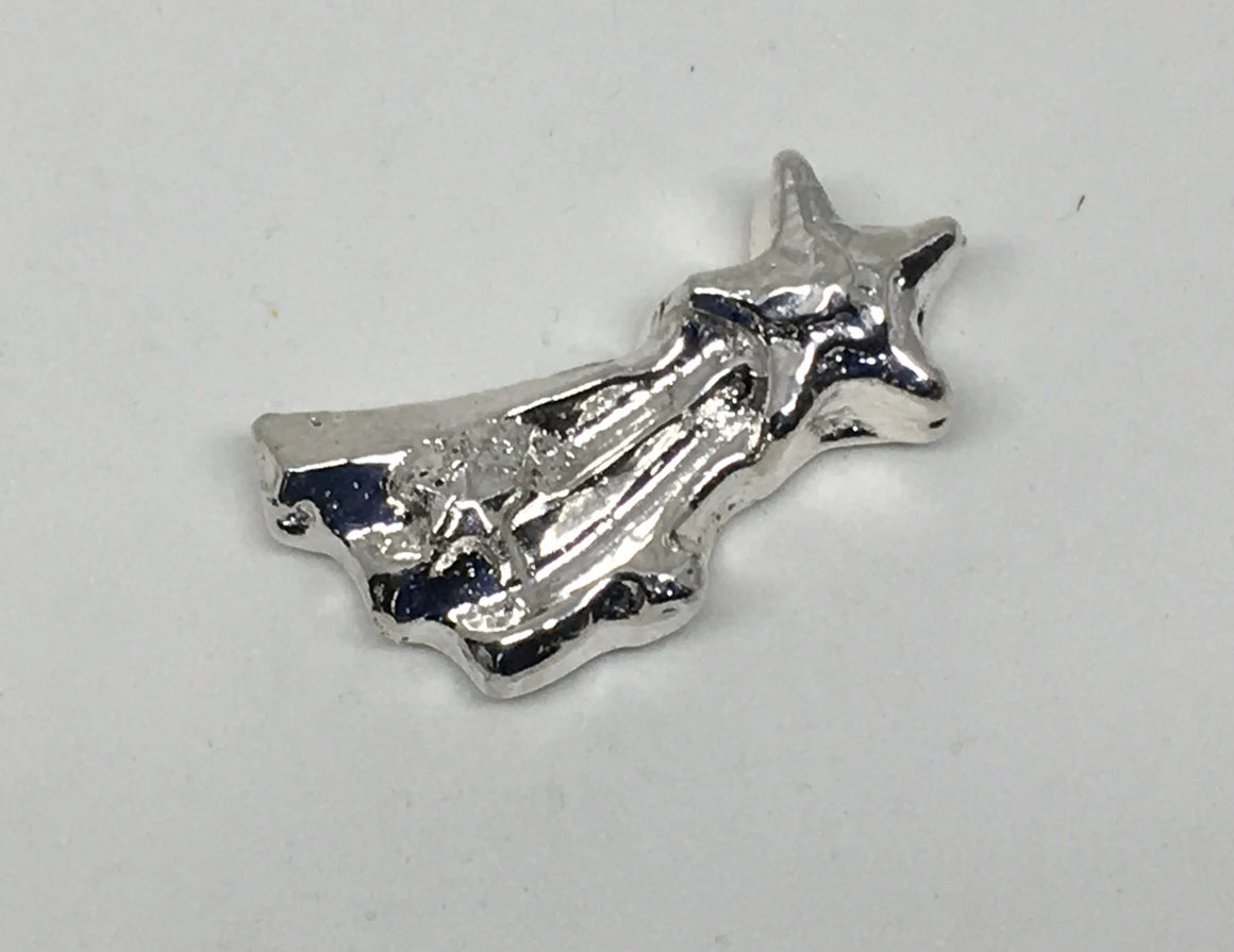 Shooting Star by Tomoko's Enterprize, .999 Fine Silver Poured Art