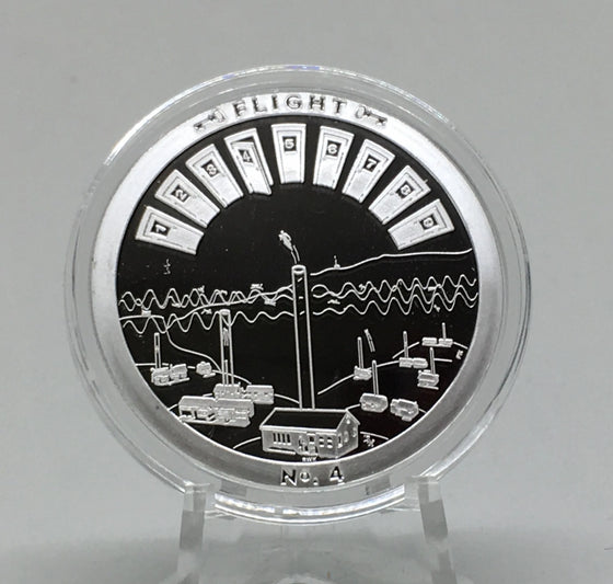 Through That Door Series #4 Flight, by Chautauqua Silver Works, 1oz .999 Fine Silver Round