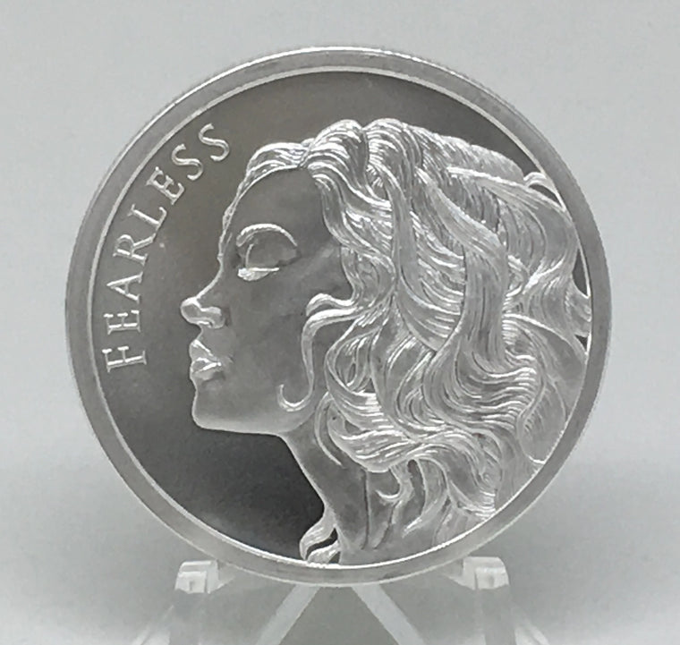 2019 Fearless by Silver Shield, Mini Mintage - BU 1 oz .999 Silver Round