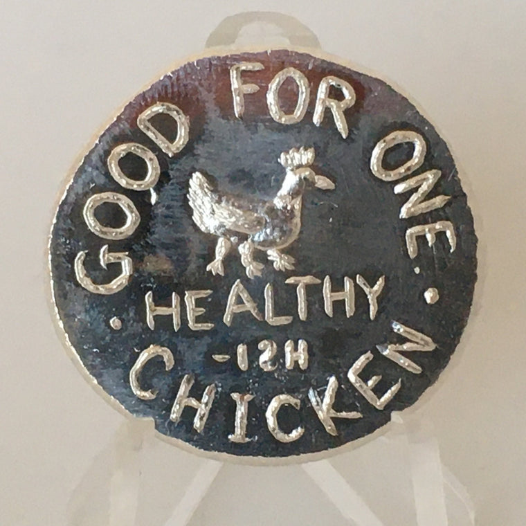 2020 Apocalypse Silver Trade Unit: Healthy-ish Chicken by Pheli Mint, 1oz .999 Fine Silver