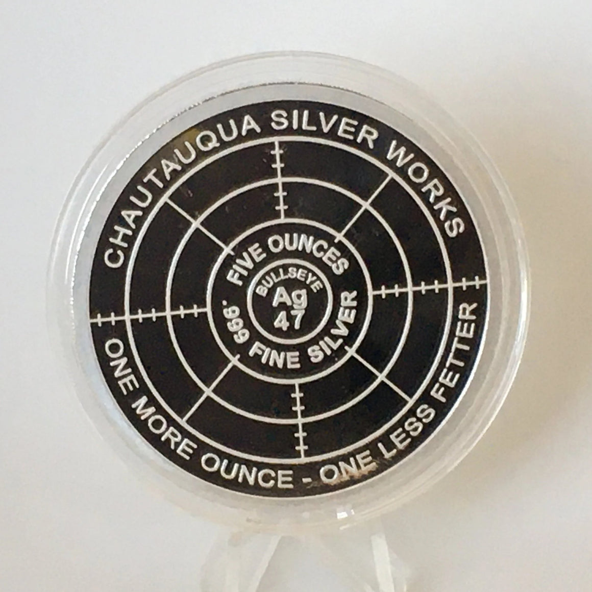 5oz Shifting Gears by Chautauqua Silver Works, .999 Fine Silver Round