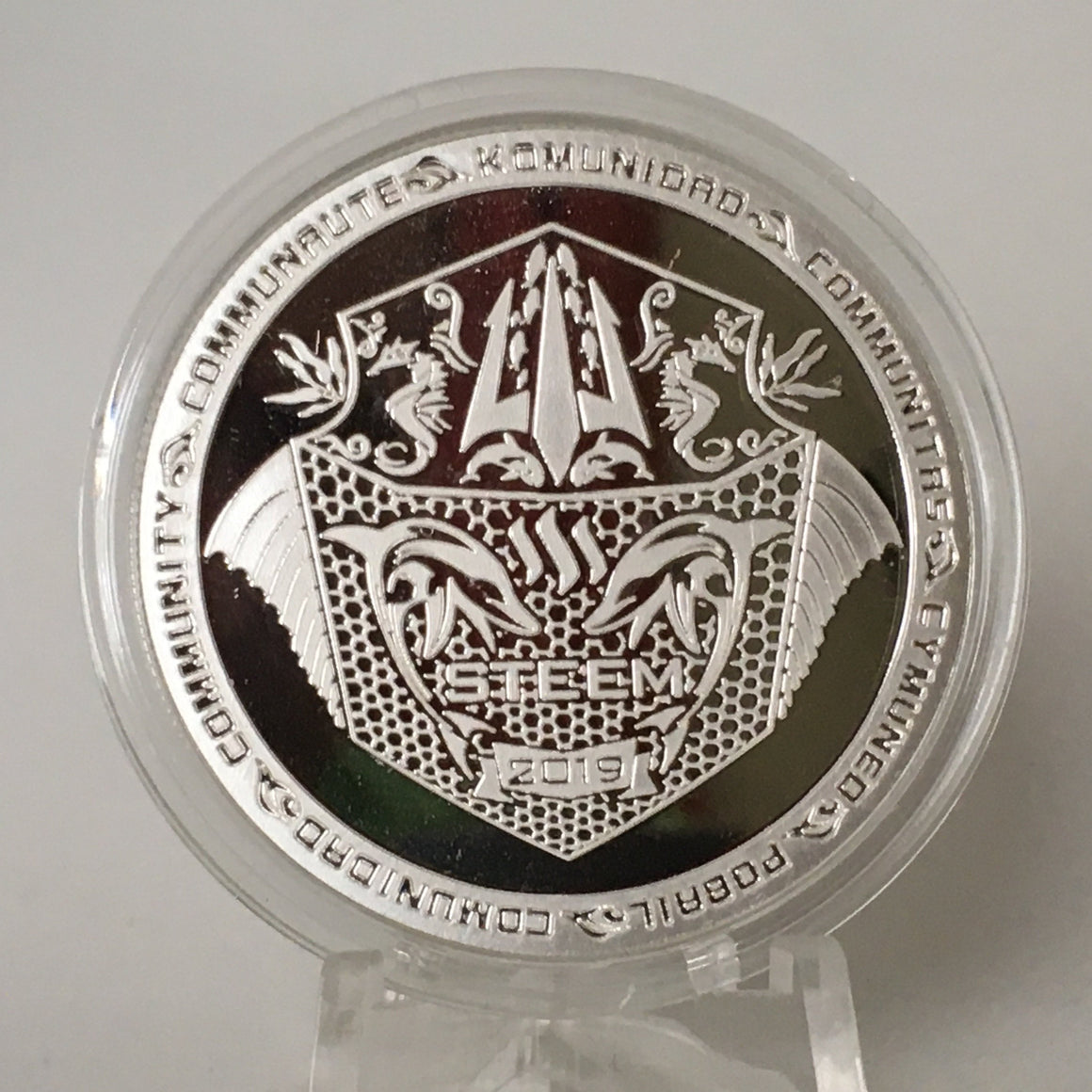 2019 Steem Community Round, 1oz .999 silver round