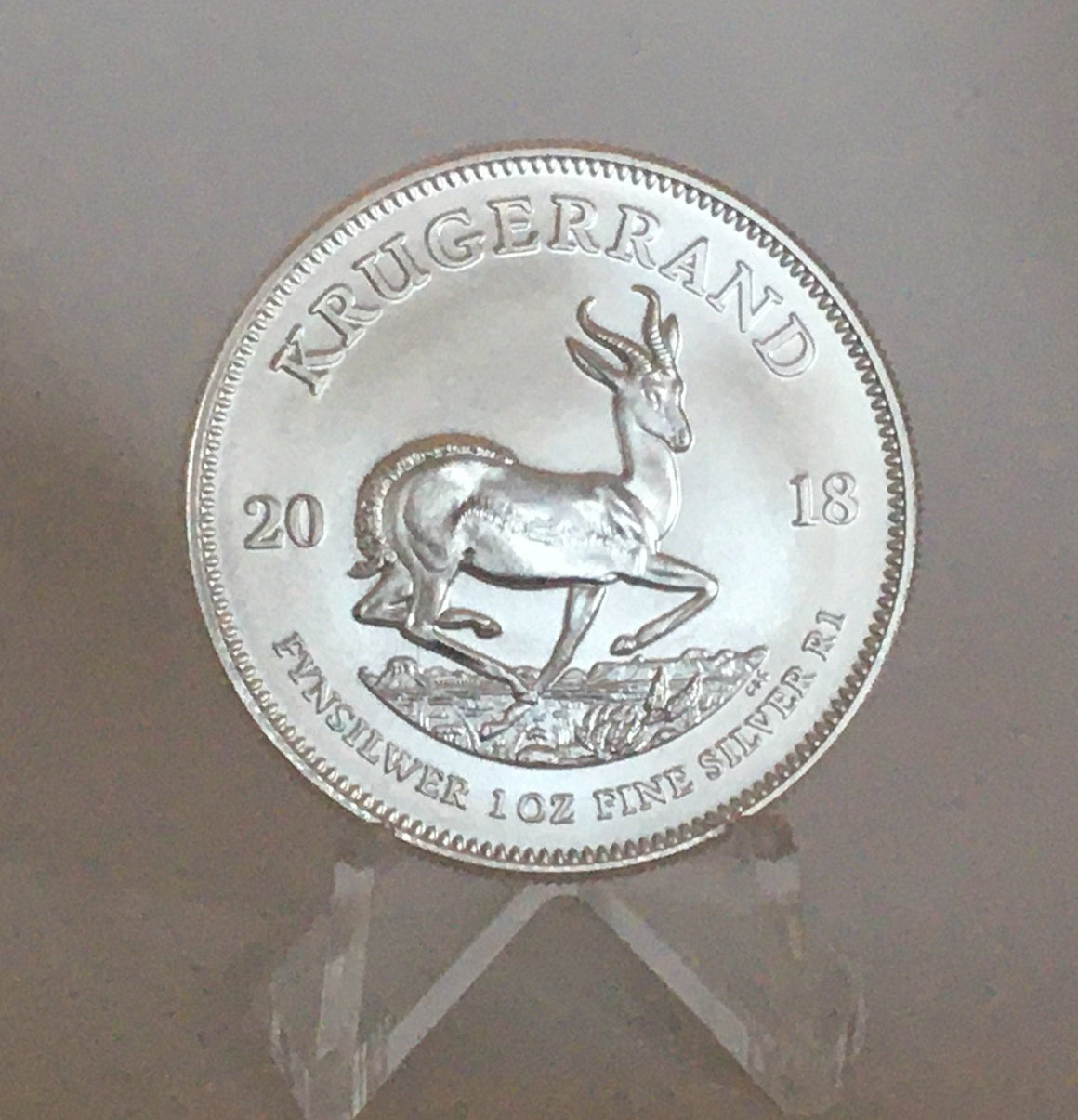 2018 Krugerrand 1oz, .999 Fine Silver Round