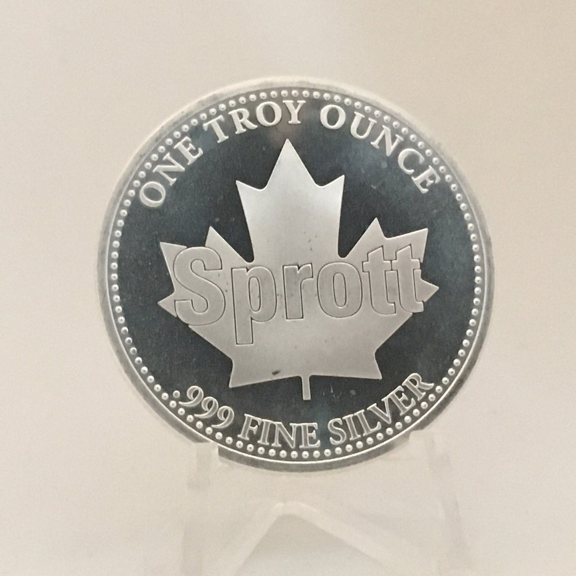 Sprott Canada 1oz, .999 Fine Silver Round