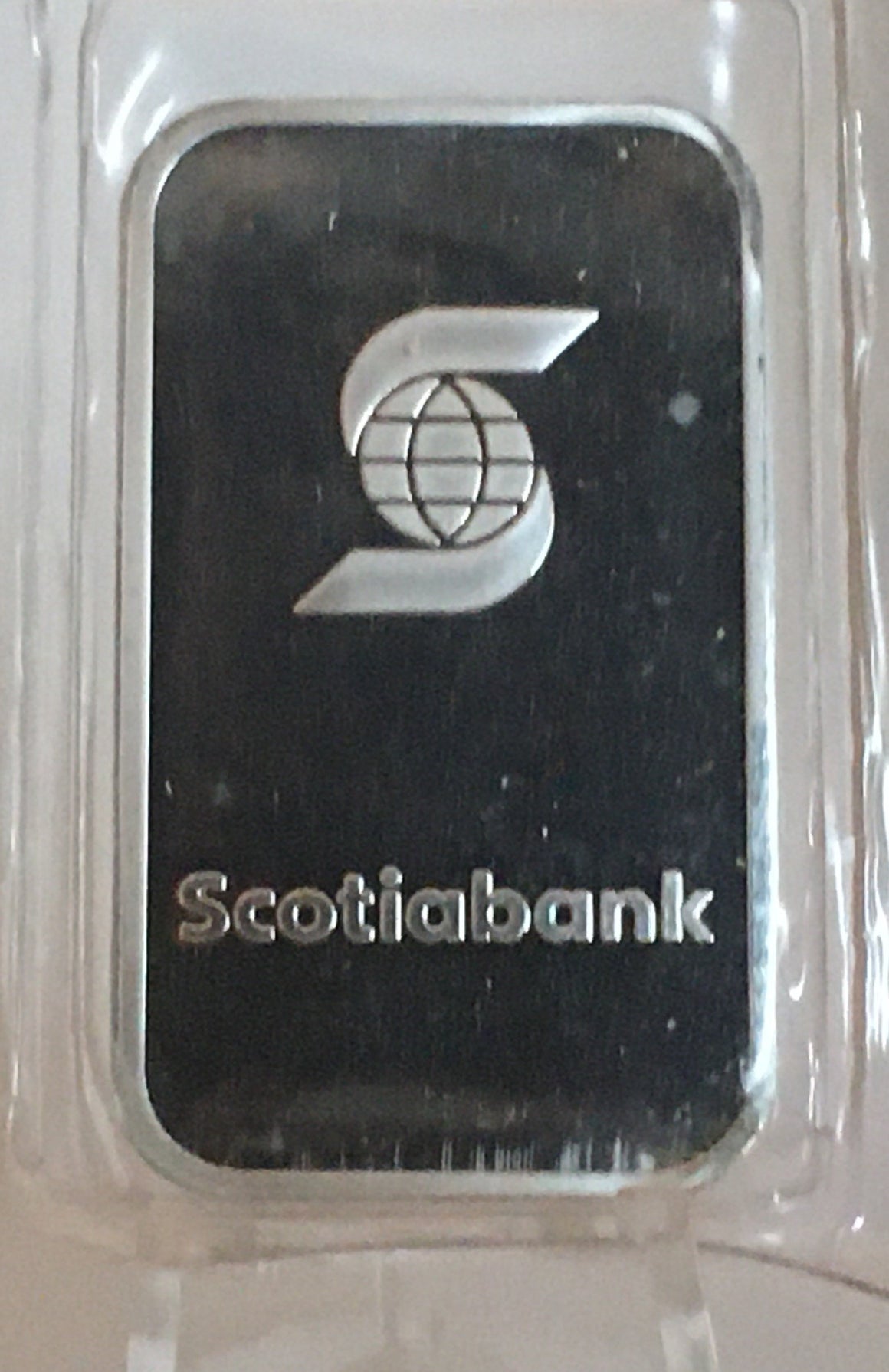 Scotia Bank 1oz, .999 Fine Silver Bar