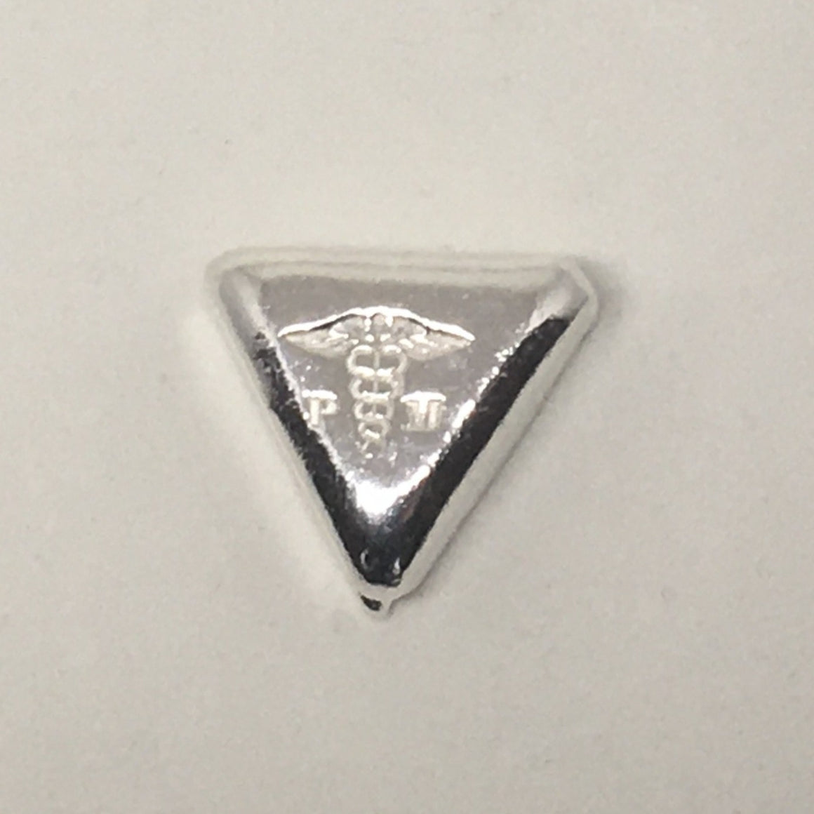 Pheli Mint Triangle Bar, Hand Poured 1oz, .999 Silver
