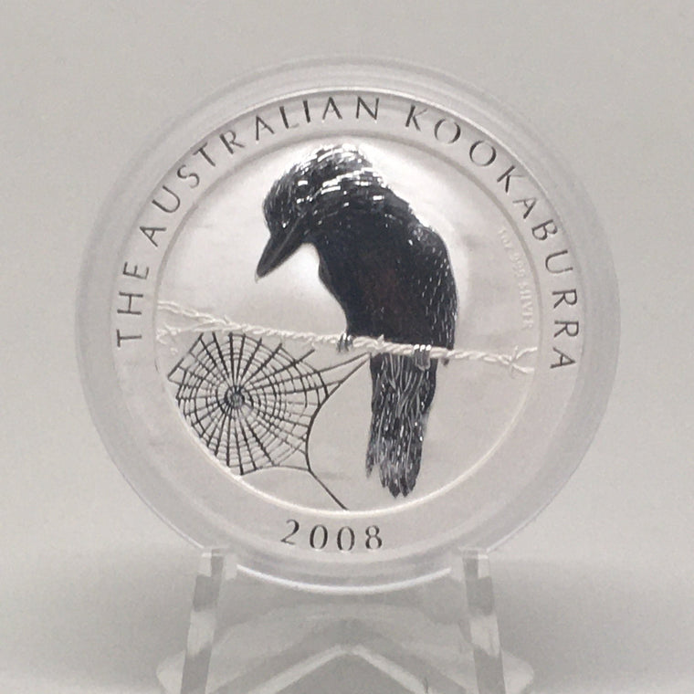 2008 Australian Kookaburra 1oz .999 Silver BU