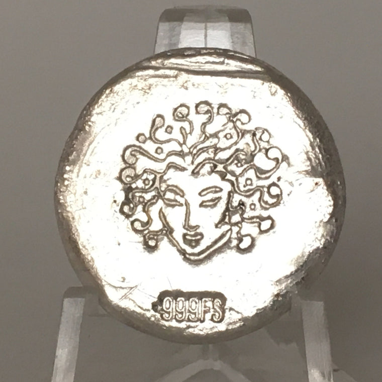 Medusa by Denarius Mint, 1oz .999 Fine Silver Poured Art