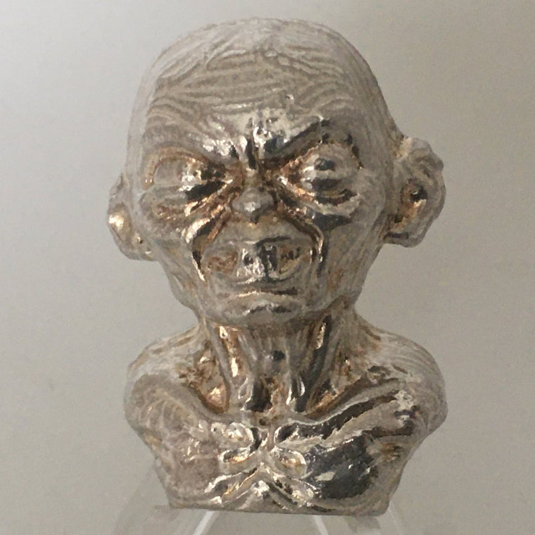 Gollum Like Creature by Tomoko's Enterprize, 4oz .999 Fine Silver Poured Art