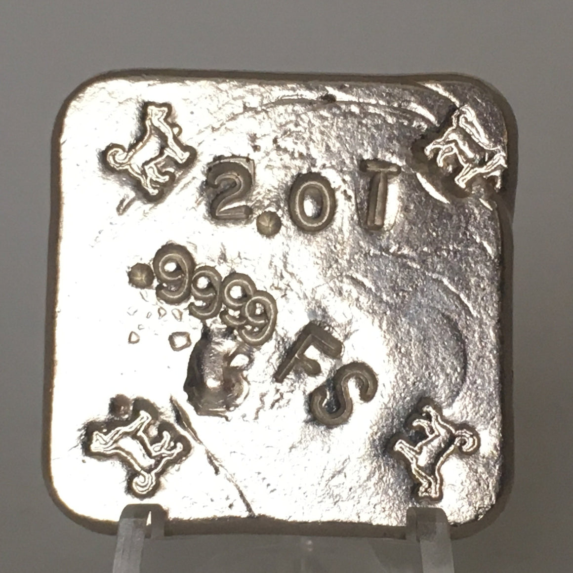 Set of Tomoko Squares by Tomoko's Enterprize, 7.2oz .999 Fine Silver Poured Art