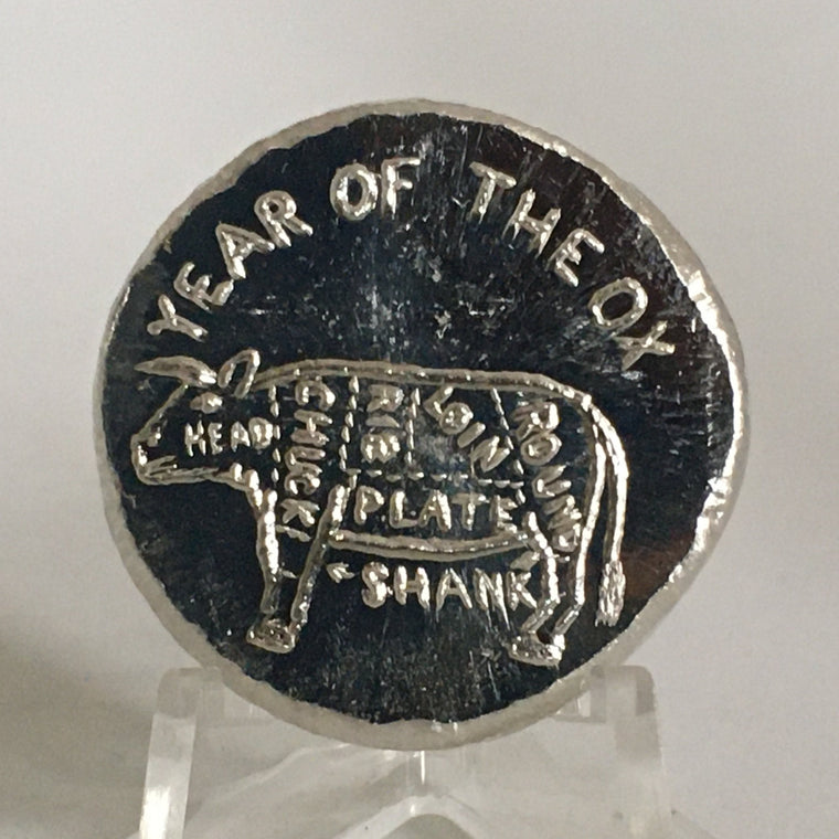 Apocalypse Trade Unit: Year of The Ox by Pheli Mint, 1oz .999 Fine Silver