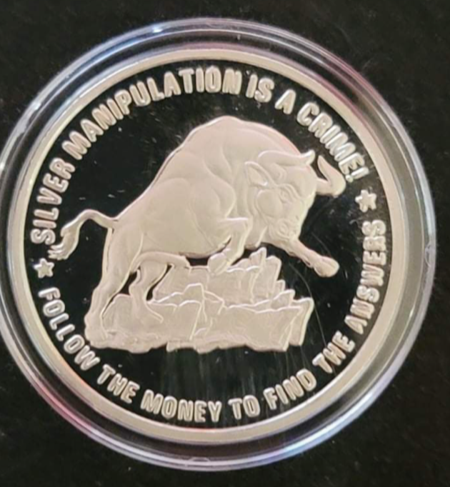 Wreck The Fed, Manipulation is a Crime, Silver 1oz .999 Silver Round