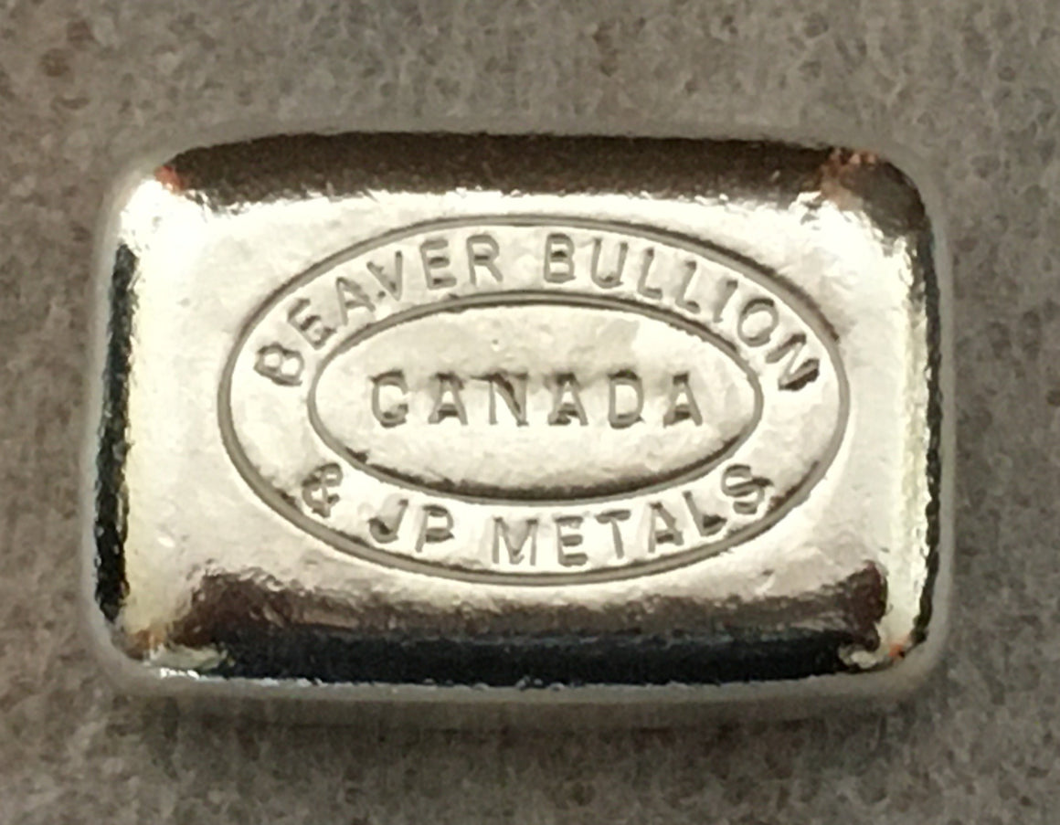 Beaver Bullion & JP Metals Collaboration, 2oz Hand Poured .999 Silver Bar