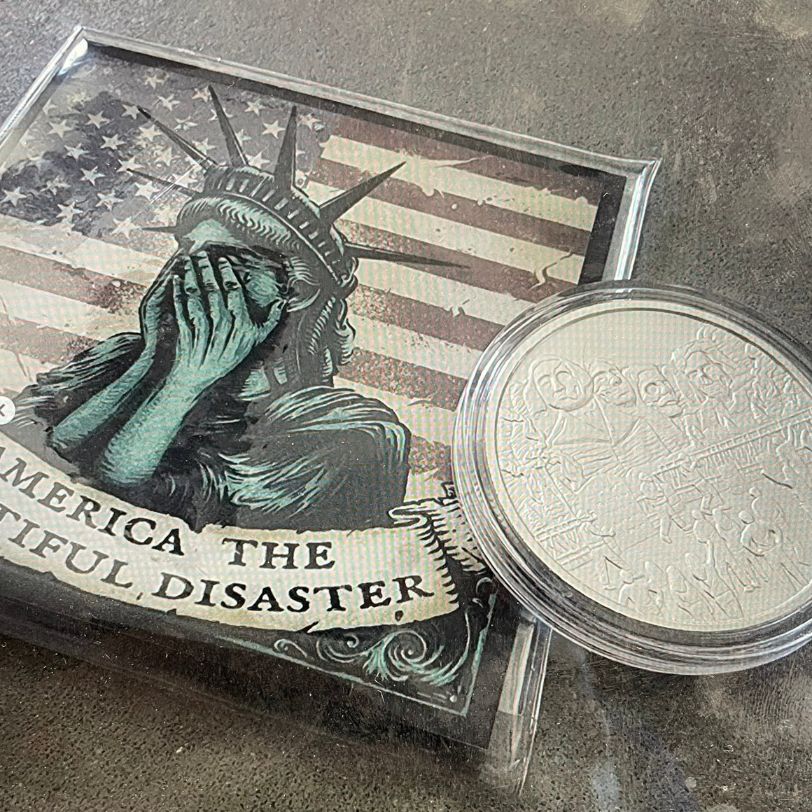 Shrine of Democracy by Reckless Metals, 1oz .999 Silver Round