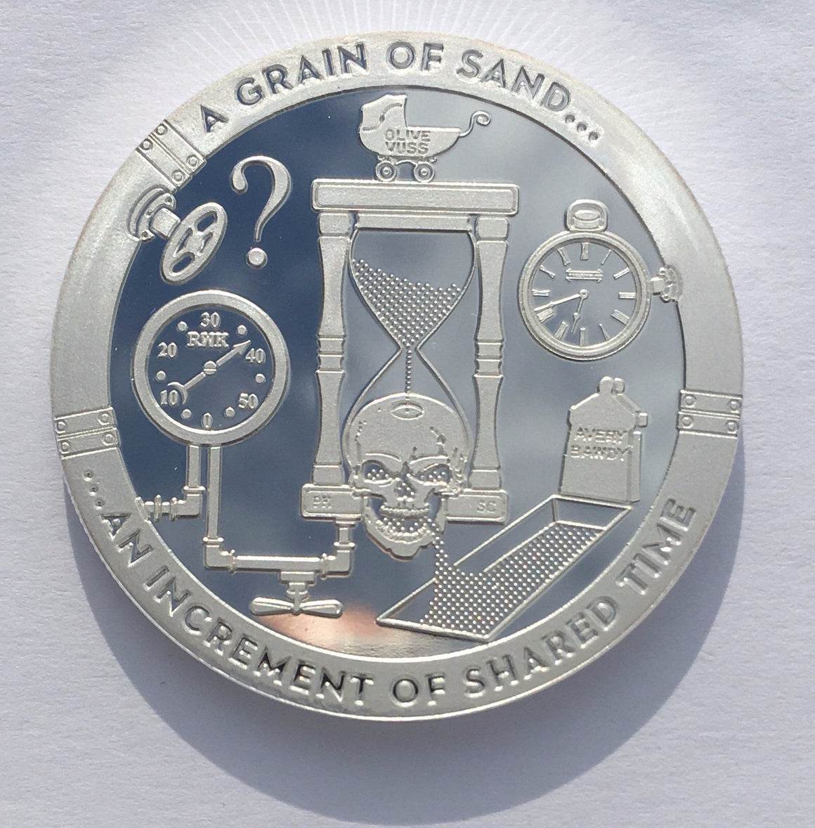A Grain of Sand - T.I.M.E Series by Chautauqua Silver Works, 1oz .999 Fine Silver Round