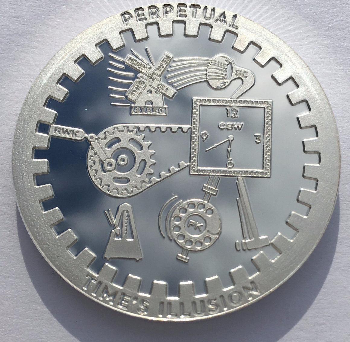 Perpetual - T.I.M.E Series by Chautauqua Silver Works, 1oz .999 Fine Silver Round