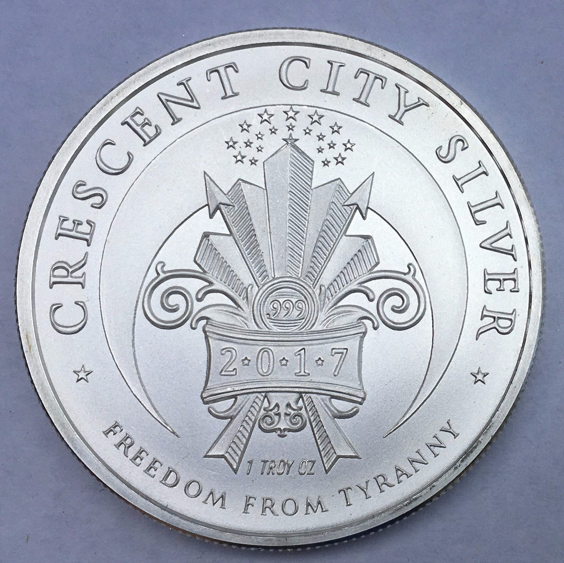 Wake Up! - BU Finish by Crescent City Silver, 1oz .999 Fine Silver Round