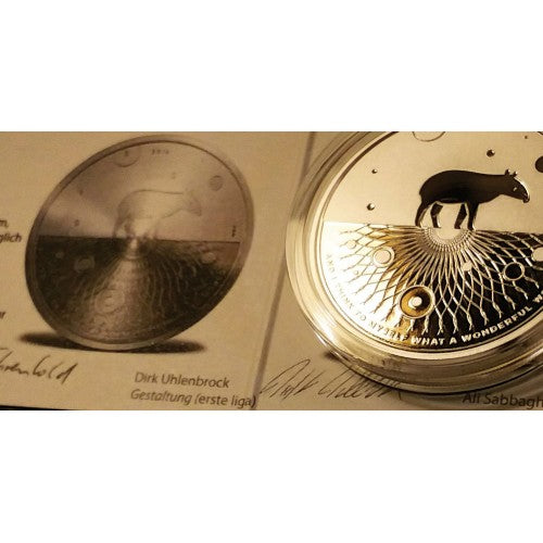 Tapir 2016 - Evolution, The Wonderful World by Le Grand Mint, 1oz 0.9999 Fine Silver
