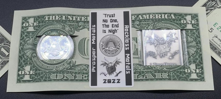 COLLABORATION 2pc Set - The End is Nigh 1.25oz .999 Silver set