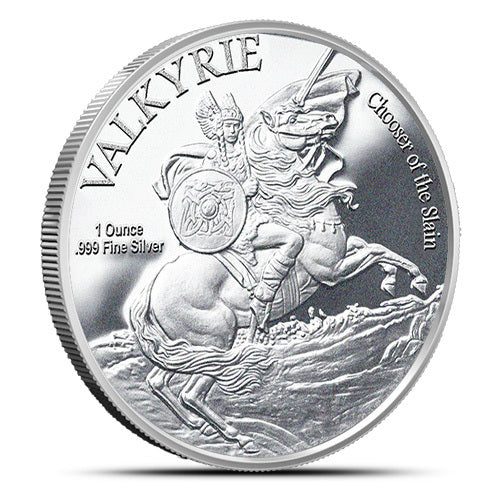 Norse Gods - FREYA by Anonymous Mint 1oz .999 Silver Round BU Finish