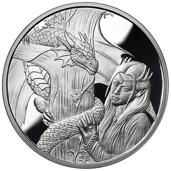 Kindred Spirits - Anne Stokes Dragons Collection - 1oz .999 Silver Proof Round